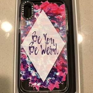 New! iPhone XR Be You Be Weird Casetify Case